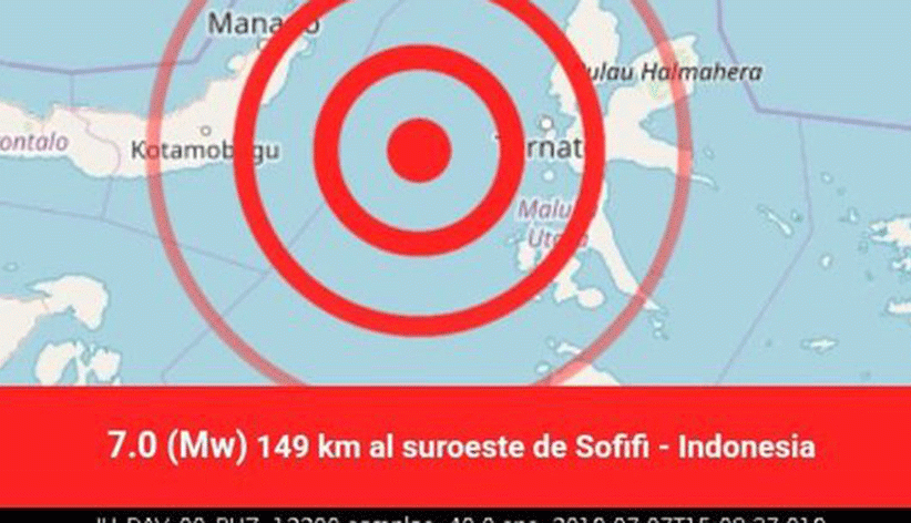 زلزال بقوة 6.9 درجة يهزّ شرق إندونيسيا وتحذير من تسونامي