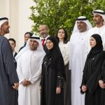 رئيس الدولة يستقبل أوائل الصف الثاني عشر وأولياء أمورهم وعدداً من القيادات التربوية