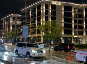 أمطار بين المتوسطة والغزيرة على مناطق عدة في الفجيرة