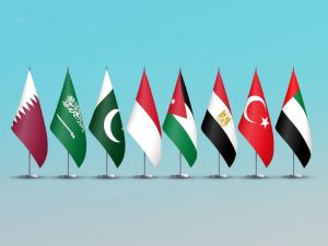 بيان مشترك لوزراء خارجية الإمارات، وتركيا، ومصر، والأردن، وإندونيسيا، وباكستان، والسعودية، وقطر