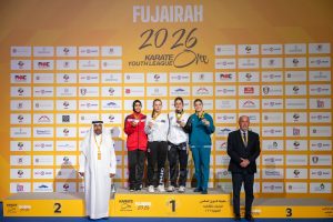 انطلاقة قوية للدوري العالمي لشباب الكاراتيه في الفجيرة