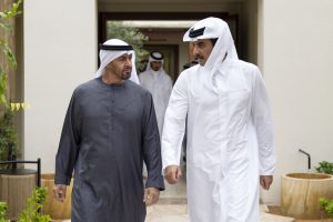 رئيس الدولة يستقبل أمير قطر خلال زيارة أخوية إلى الإمارات