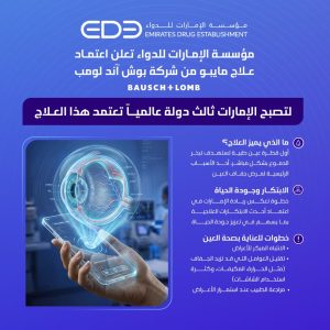 الإمارات ثالث دولة عالمياً تعتمد قطرة “مايبو” علاجاً مبتكراً لجفاف العين