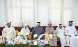 ذياب بن محمد بن زايد يزور عائلة الشهيد علي سعيد المسماري بالفجيرة