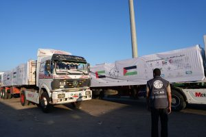 “الفارس الشهم 3” تواصل دعم غزة بقوافل مساعدات تحمل 786 طناً من المواد الإغاثية