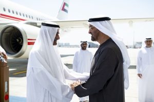 رئيس الدولة يستقبل حاكم الفجيرة وولي عهده