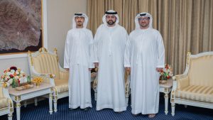 محمد الشرقي يستقبل الطالب راشد الظنحاني الأول على مستوى الدولة في مدارس التكنولوجيا التطبيقية