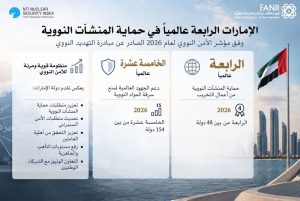 الإمارات الرابعة عالمياً في حماية المنشآت النووية